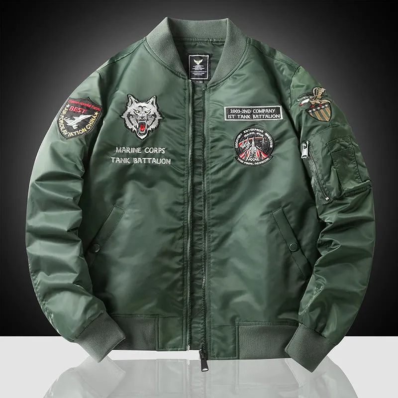 Alaska Varsity Jacket Men's Jacket Spring Flight Jacket Men's Coat Casual