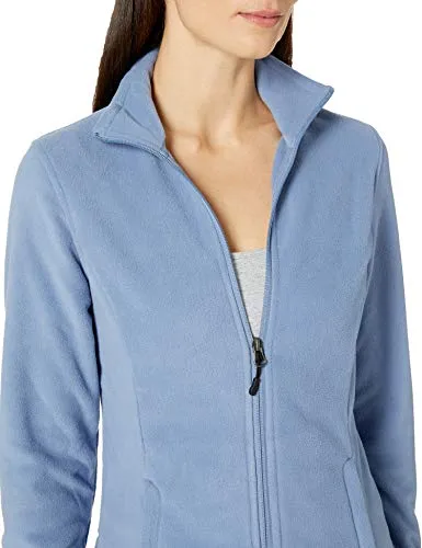Amazon Essentials Women's Classic Fit Long-Sleeve Full-Zip Polar Soft Fleece Jacket, Cornflower Blue, Medium