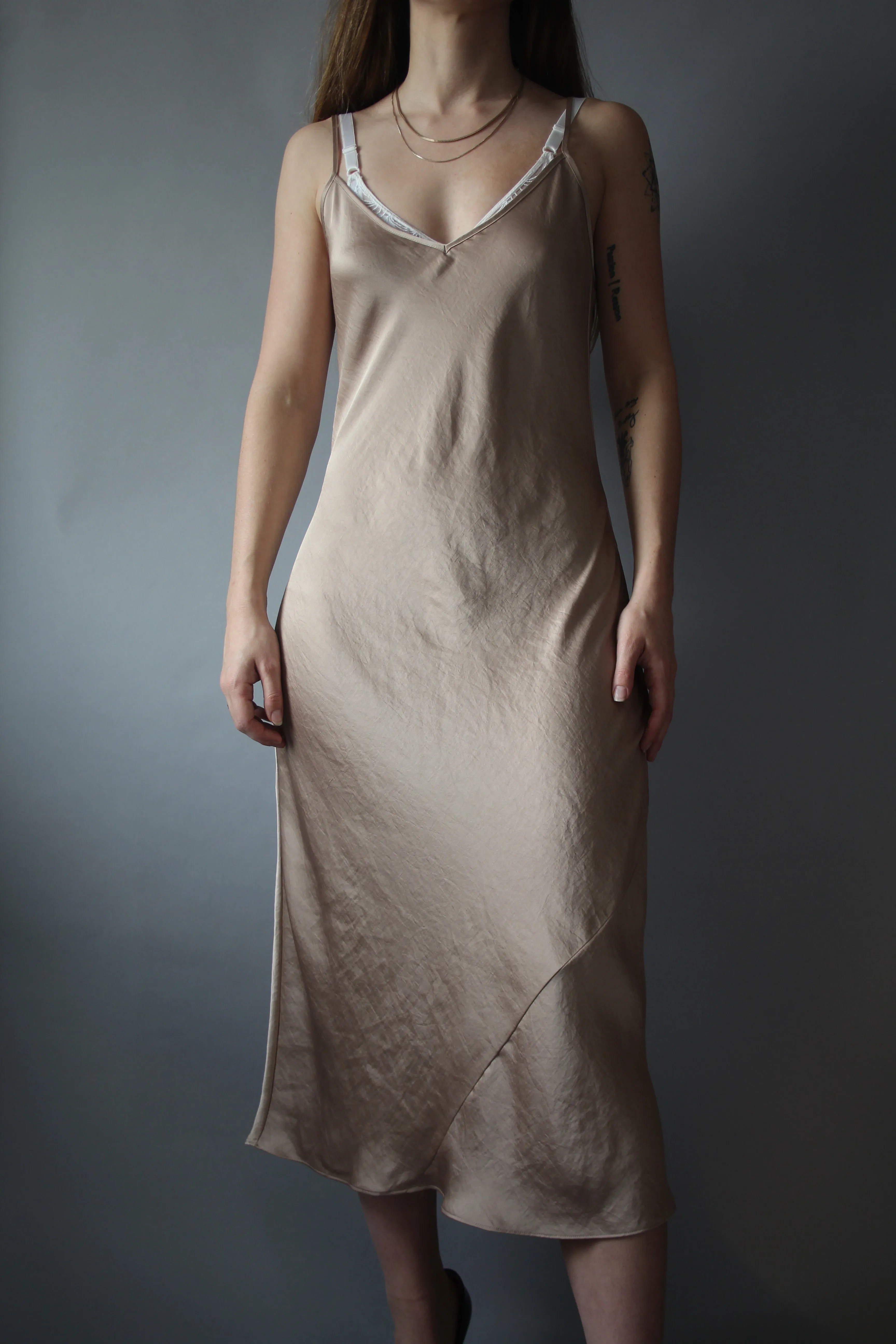 Artizia Champagne Slip Dress - S