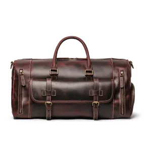 Bard Weekender Handmade Leather Duffle Bag