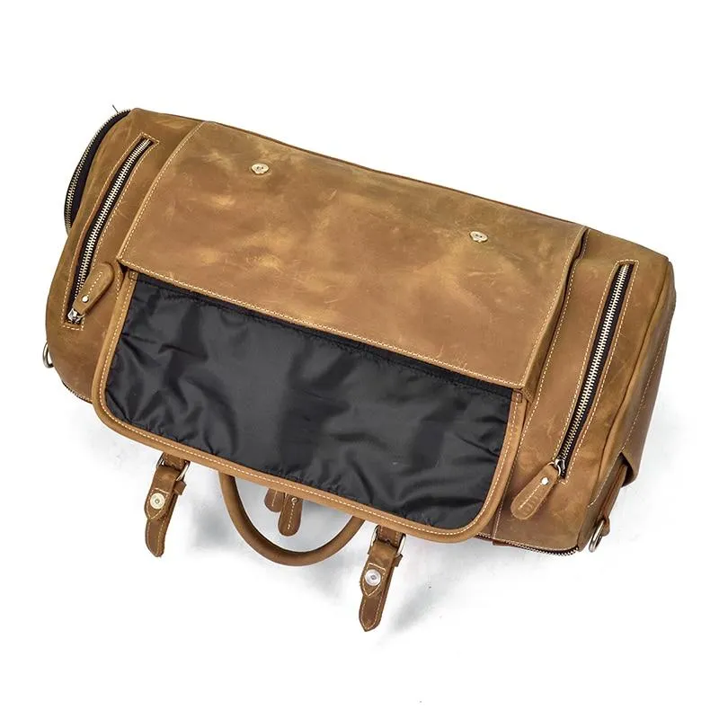 Bard Weekender Handmade Leather Duffle Bag