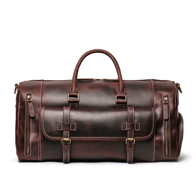 Bard Weekender Handmade Leather Duffle Bag