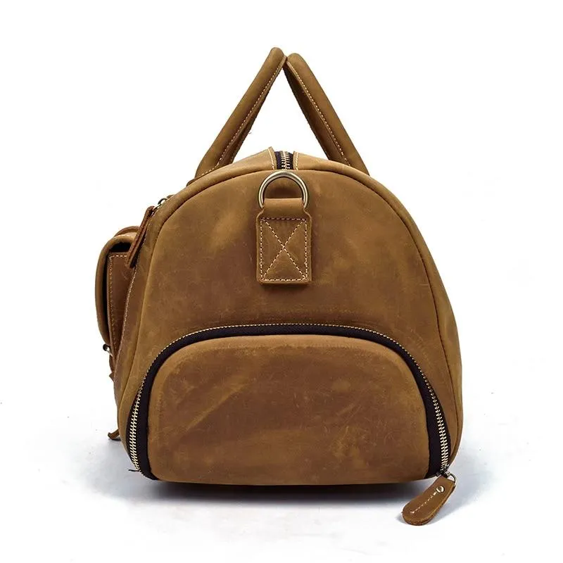 Bard Weekender Handmade Leather Duffle Bag