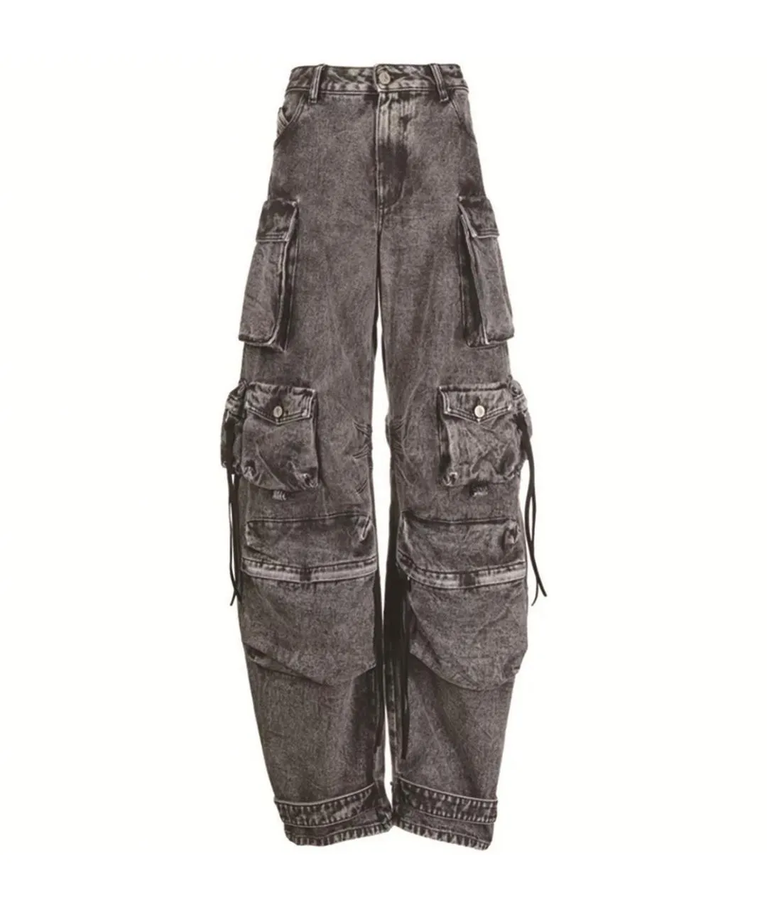 Black Cargo Jeans