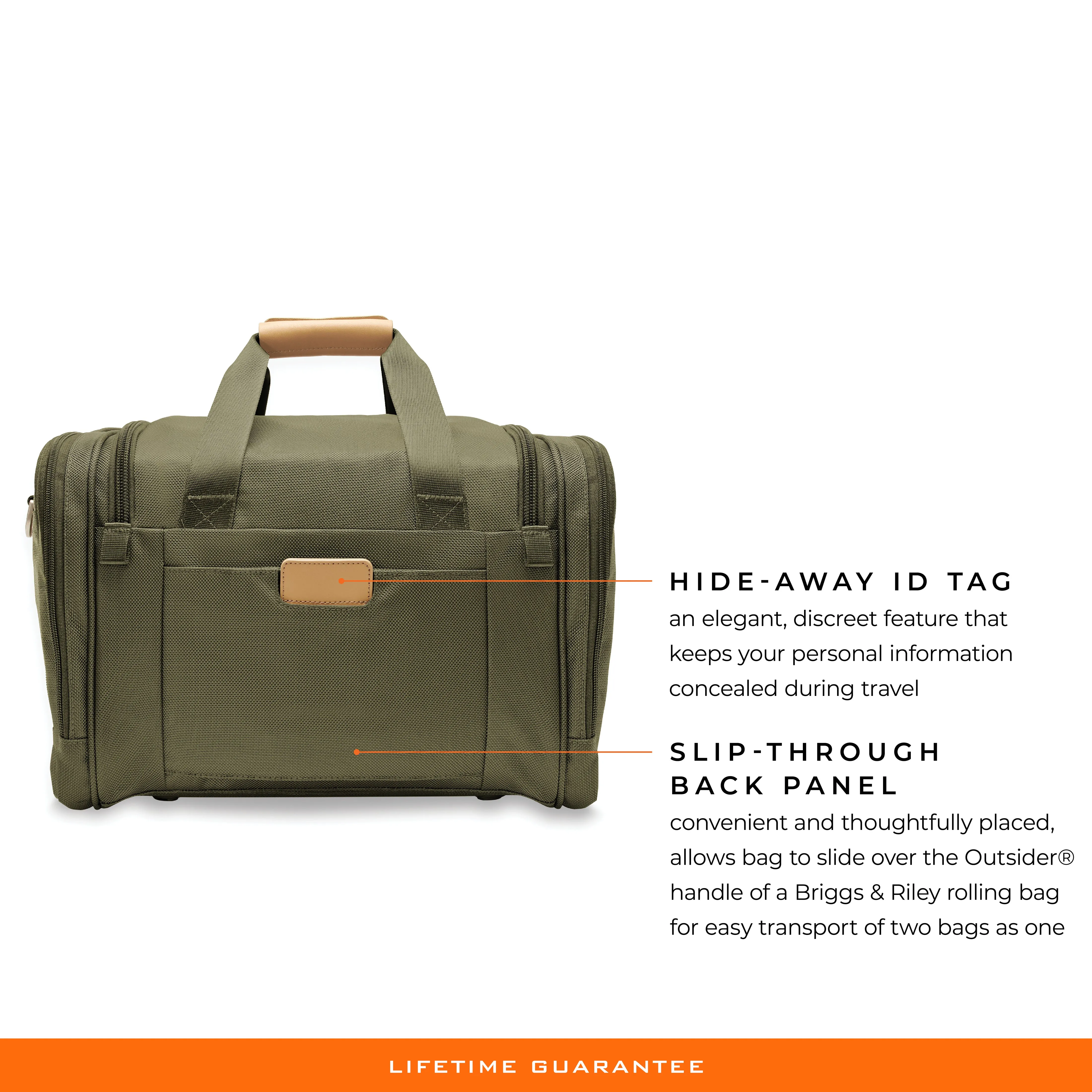 Briggs & Riley Baseline Under seat Duffle  - Olive