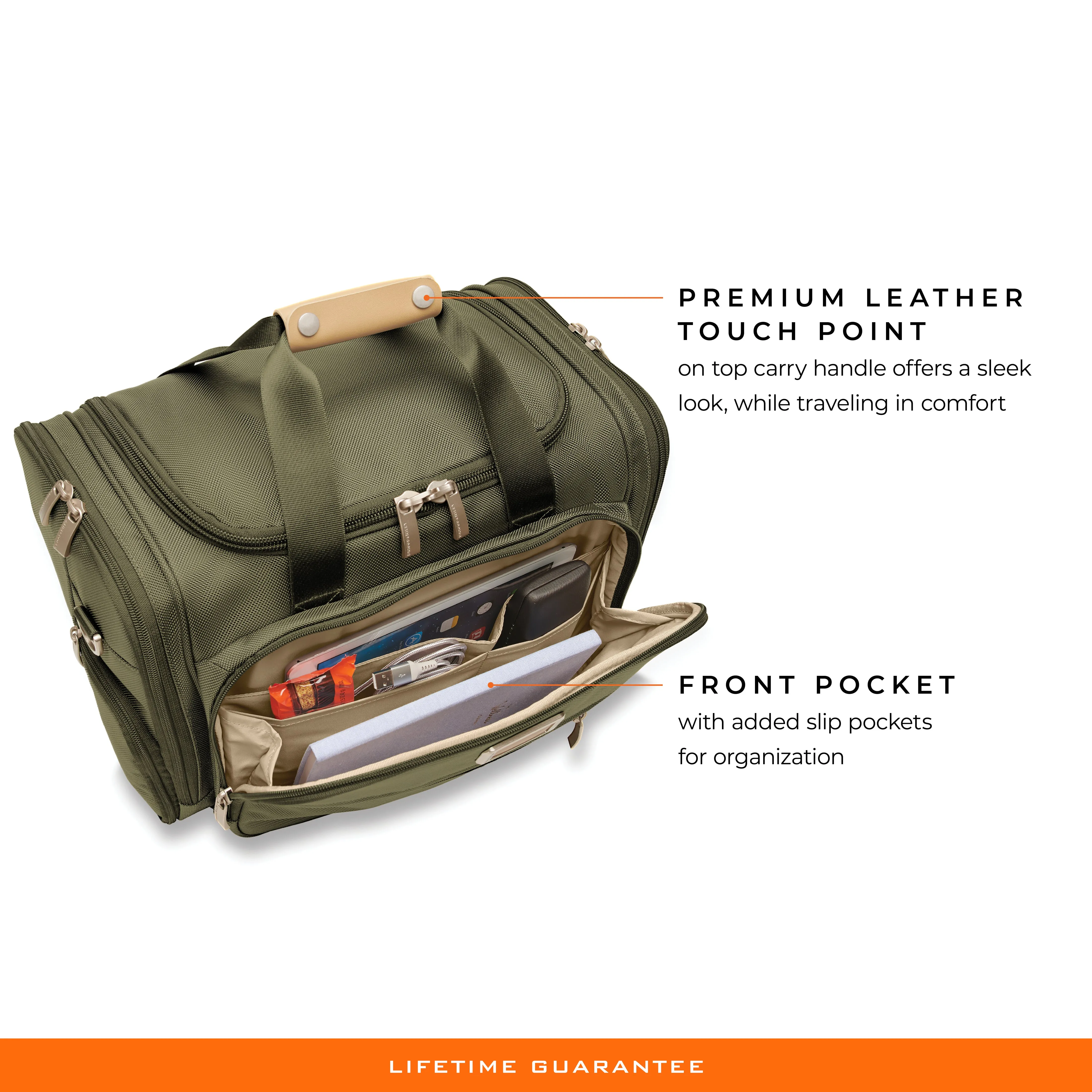 Briggs & Riley Baseline Under seat Duffle  - Olive
