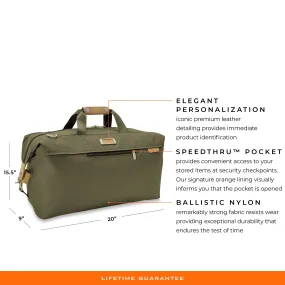 Briggs & Riley Baseline Weekender Duffle - Olive