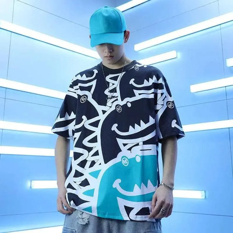 Cartoon Hip-Hop Loose T-Shirt