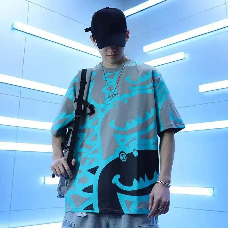 Cartoon Hip-Hop Loose T-Shirt