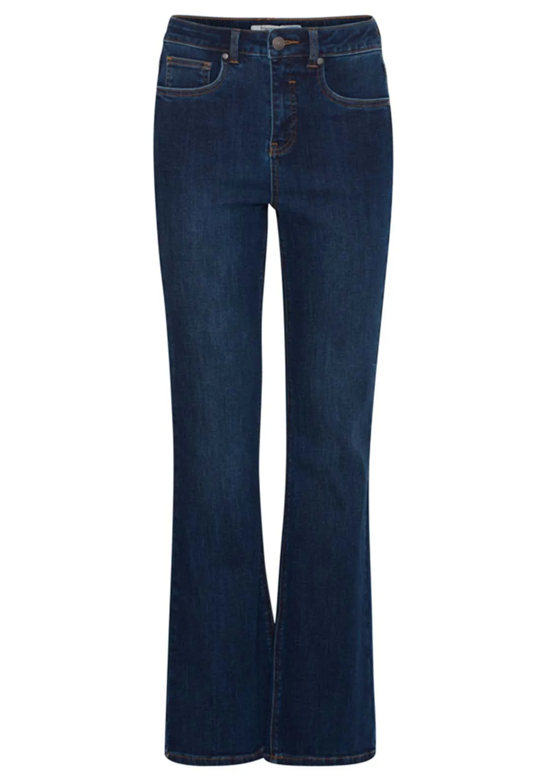 Denim Wide Leg Jeans - Dark Blue Denim
