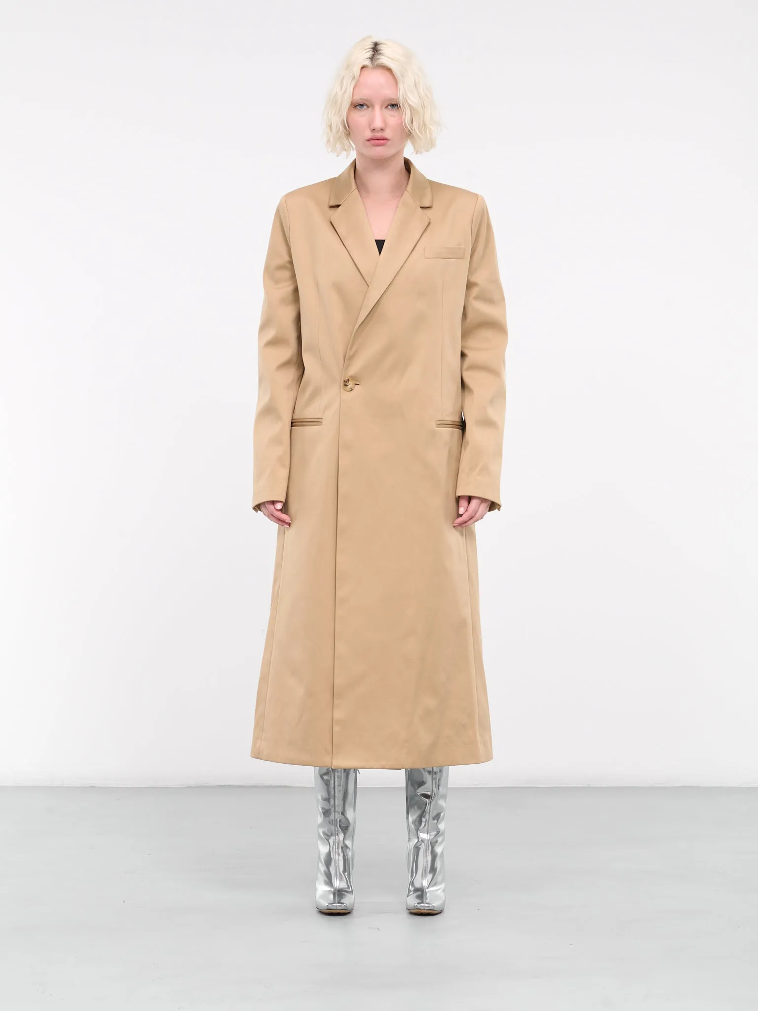 Double-Breasted Tailored Coat (CO0291-PG1469-132-BEIGE)