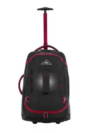 HIGH SIERRA COMPOSITE V4 56CM WHEELED DUFFLE BLACK RED