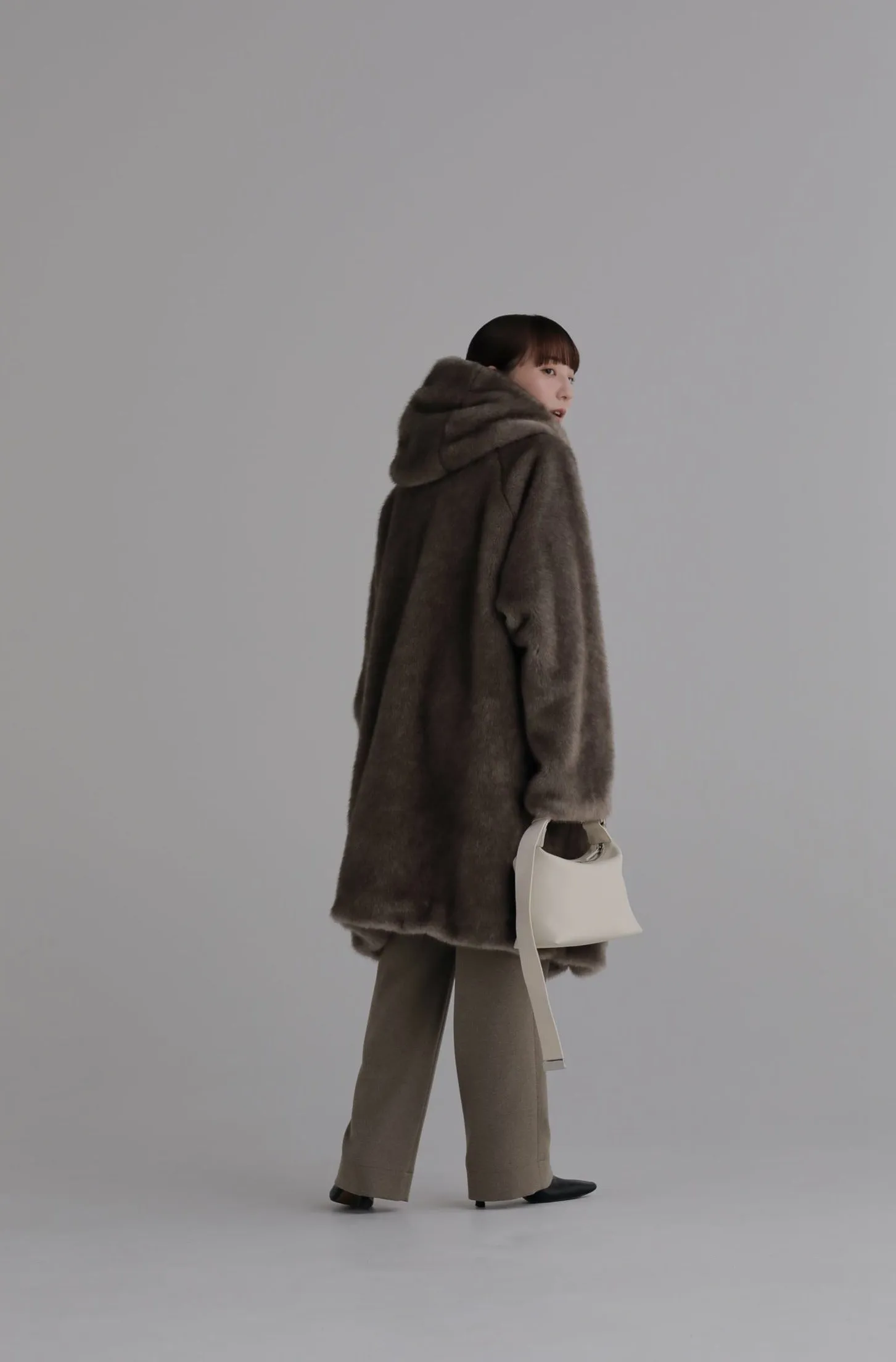 hoodie fur coat