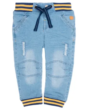 Jeans Robbie Bebé Denim celeste Black and Blue