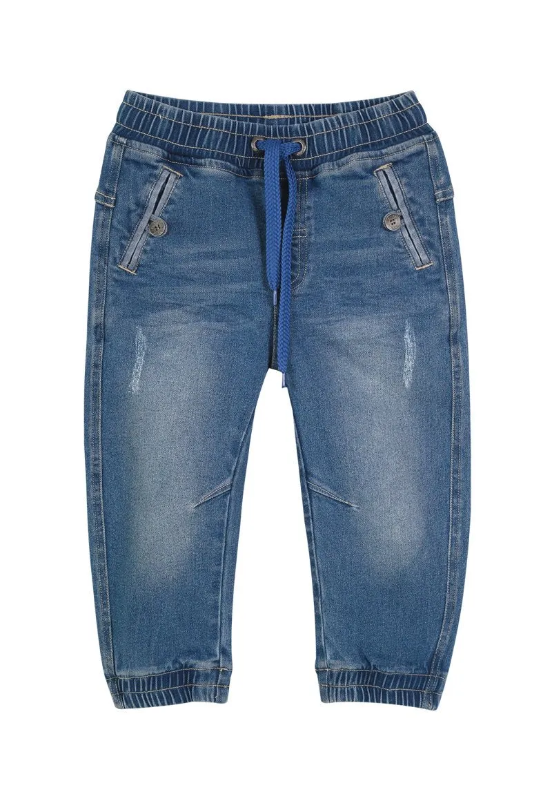 Jeans Rocker Jr. Bebé Denim celeste Black and Blue