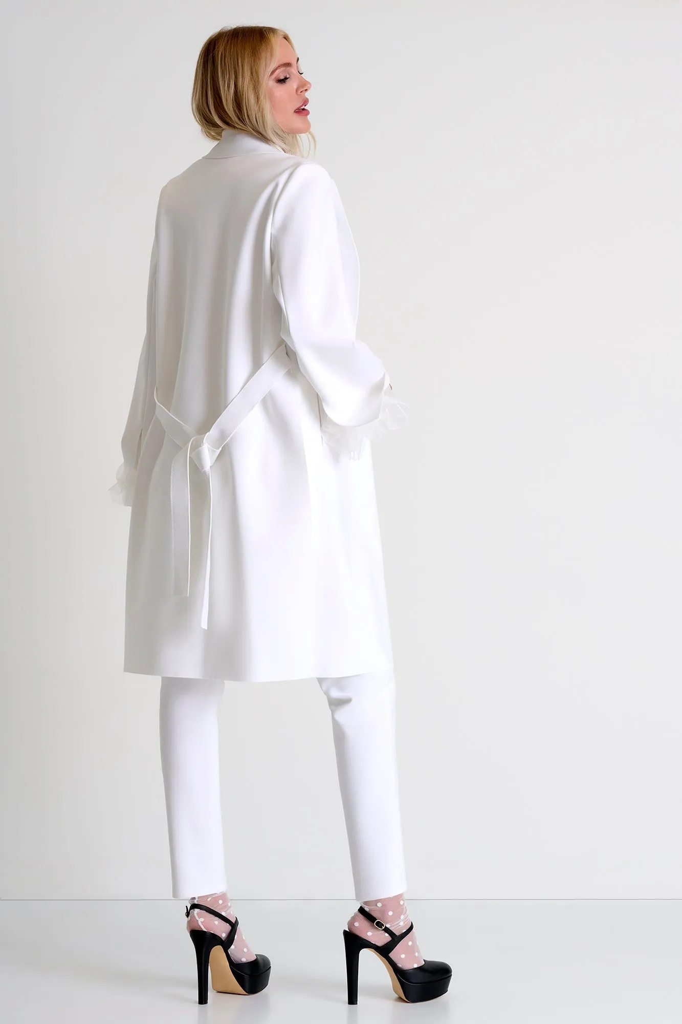 Long Coat With Tie Belt - 52467-80-000
