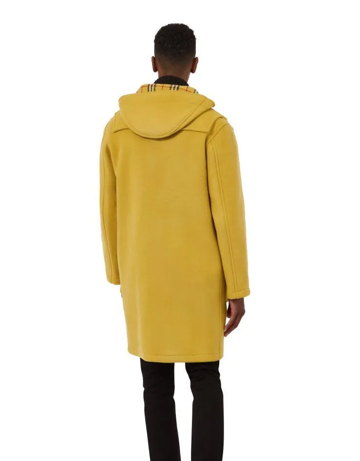 Men's Classic Fit Duffle Coat - Mustard