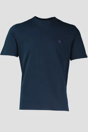 Men's Jacob Cohen Navy Blue Girocollo Patch T Shirt