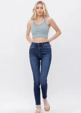 Mica Denim High Rise Ankle Skinny With Seamless Waistband