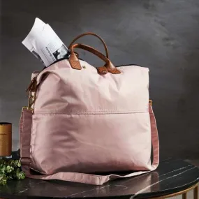 Mona B - 100% Recycled Polyester Packable Duffel Gym Travel and Sports Bag with Stylish Design for Men and Women: Blush - ERP-100 BSH