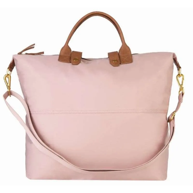 Mona B - 100% Recycled Polyester Packable Duffel Gym Travel and Sports Bag with Stylish Design for Men and Women: Blush - ERP-100 BSH