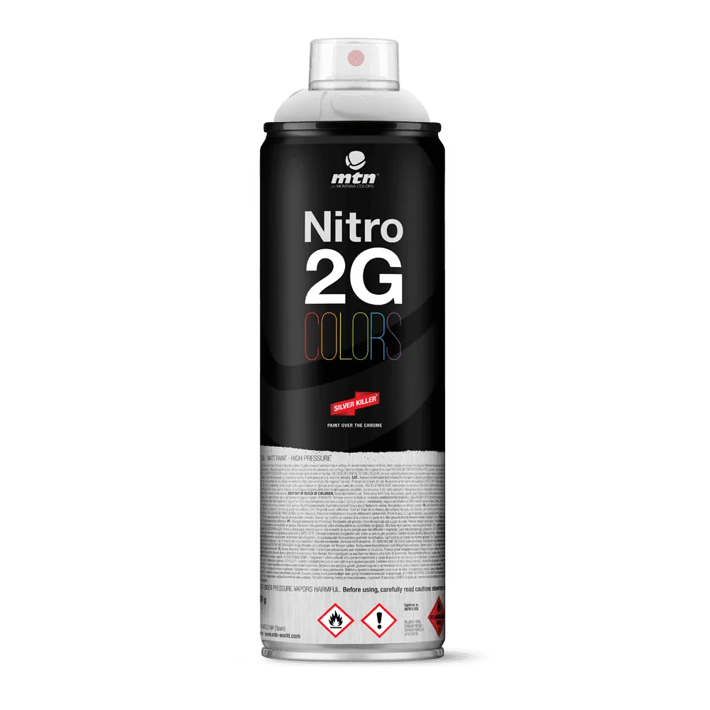 MTN Nitro 2G Colors Spray Paint - Silver Chrome