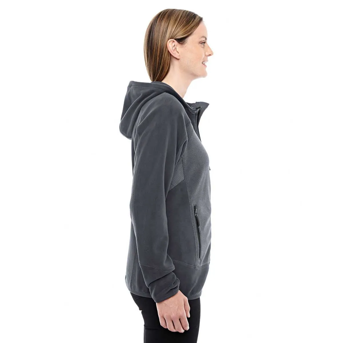 North End Women's Carbon/Black Polartec Active Jacket