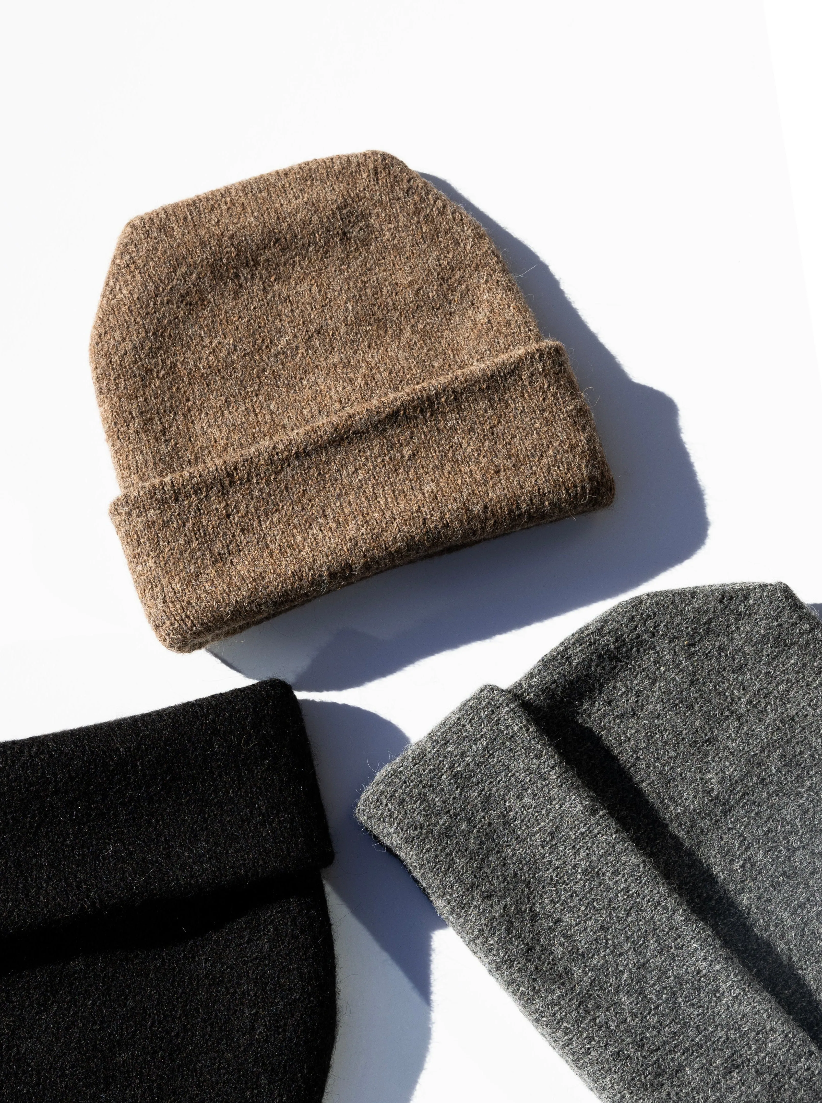 Parker Oversized Beanie in Bark