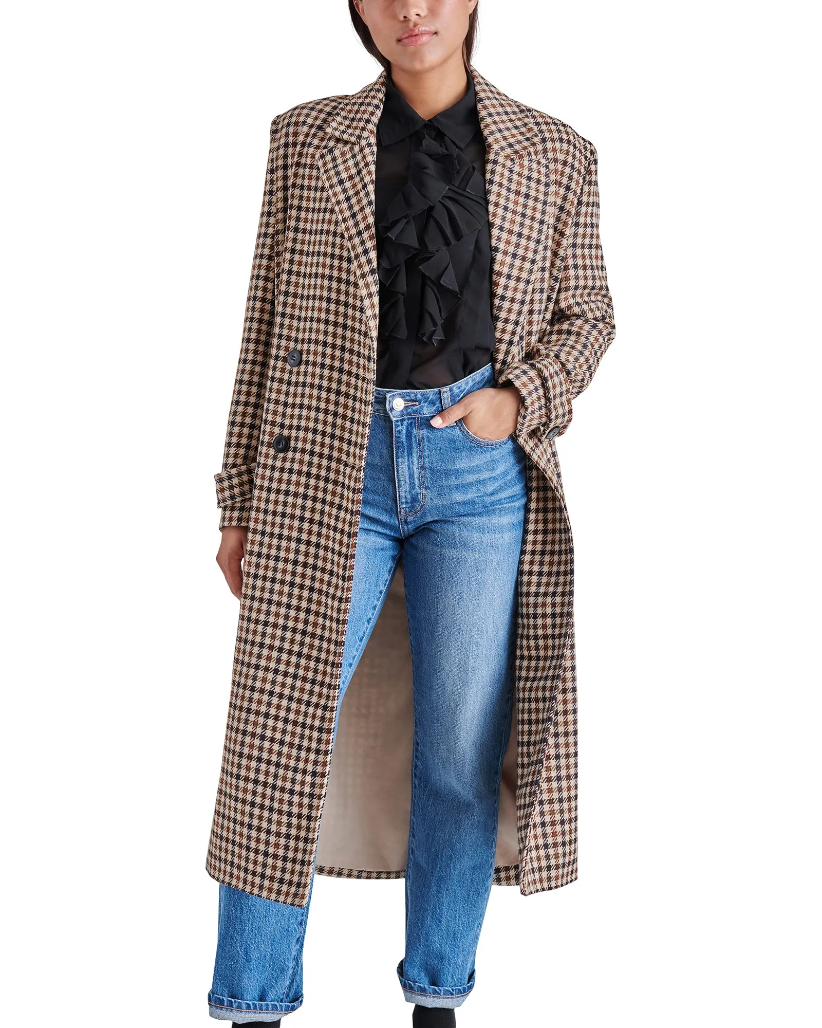 PRINCE COAT BROWN MULTI