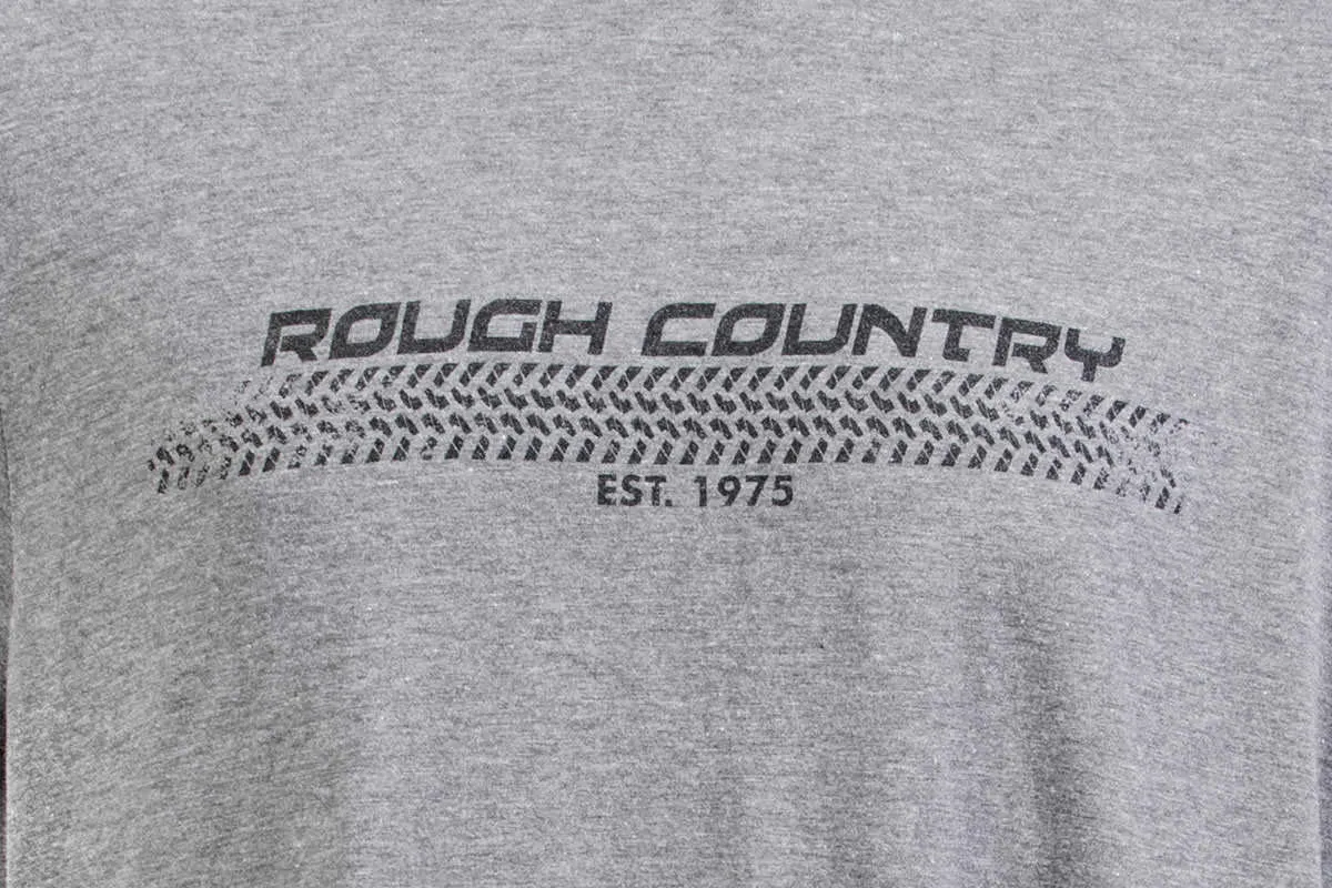 Rough Country T-Shirt - Horizontal Tread - Grey - LG