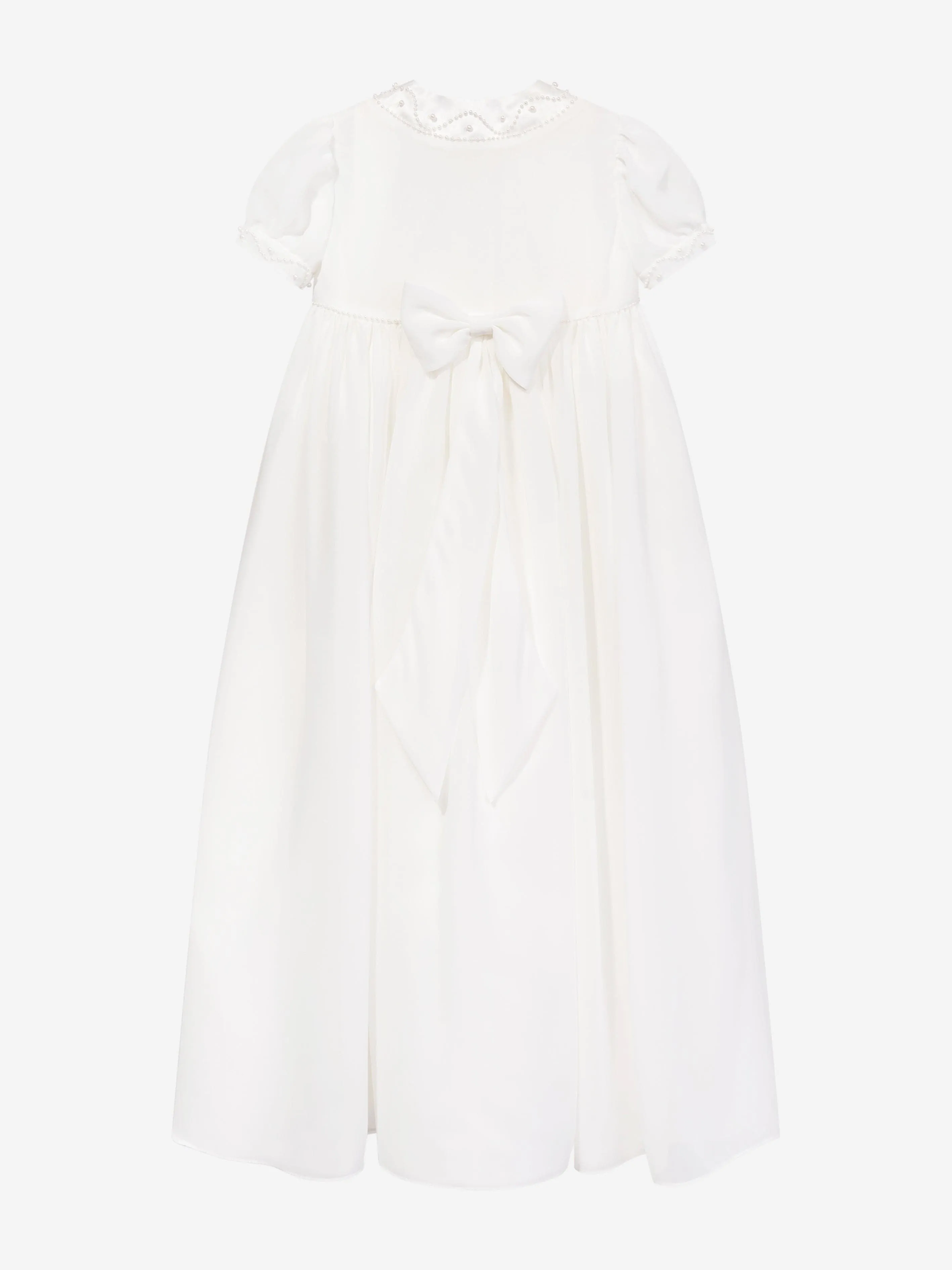 Sarah Louise Baby Girls Christening Robe Coat And Bonnet in Ivory