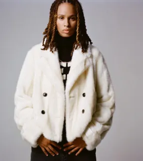 Short Mink Faux Fur Coat