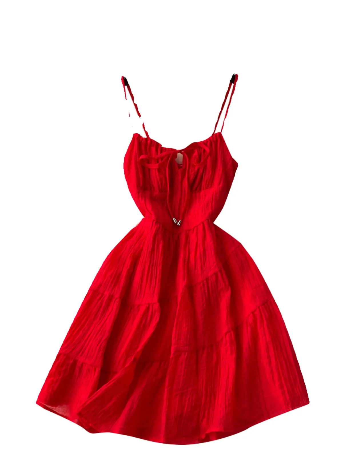 Sweetie Bow-tie Elastic Slip Dress