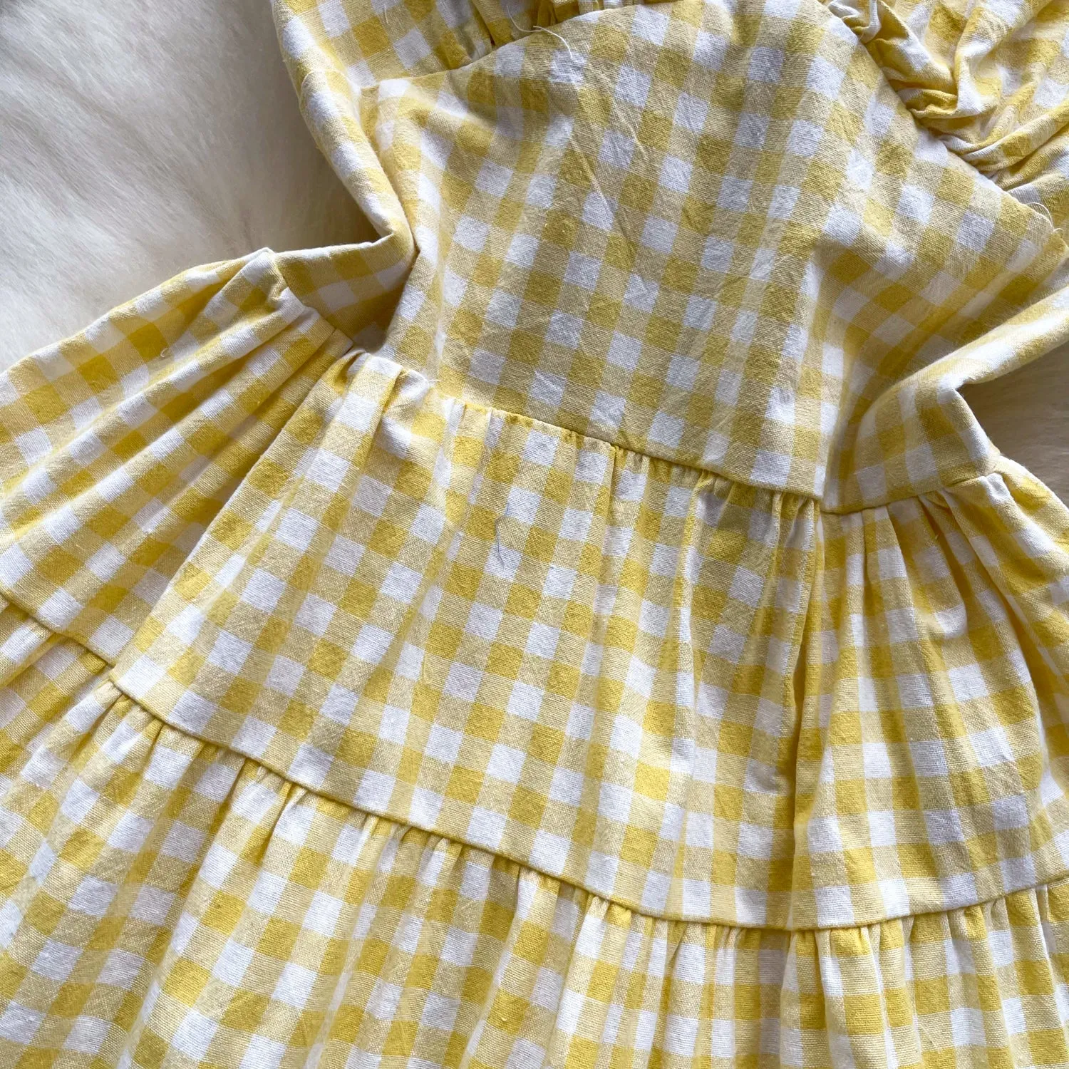 Sweetie Plaid Hollowed Halter Dress