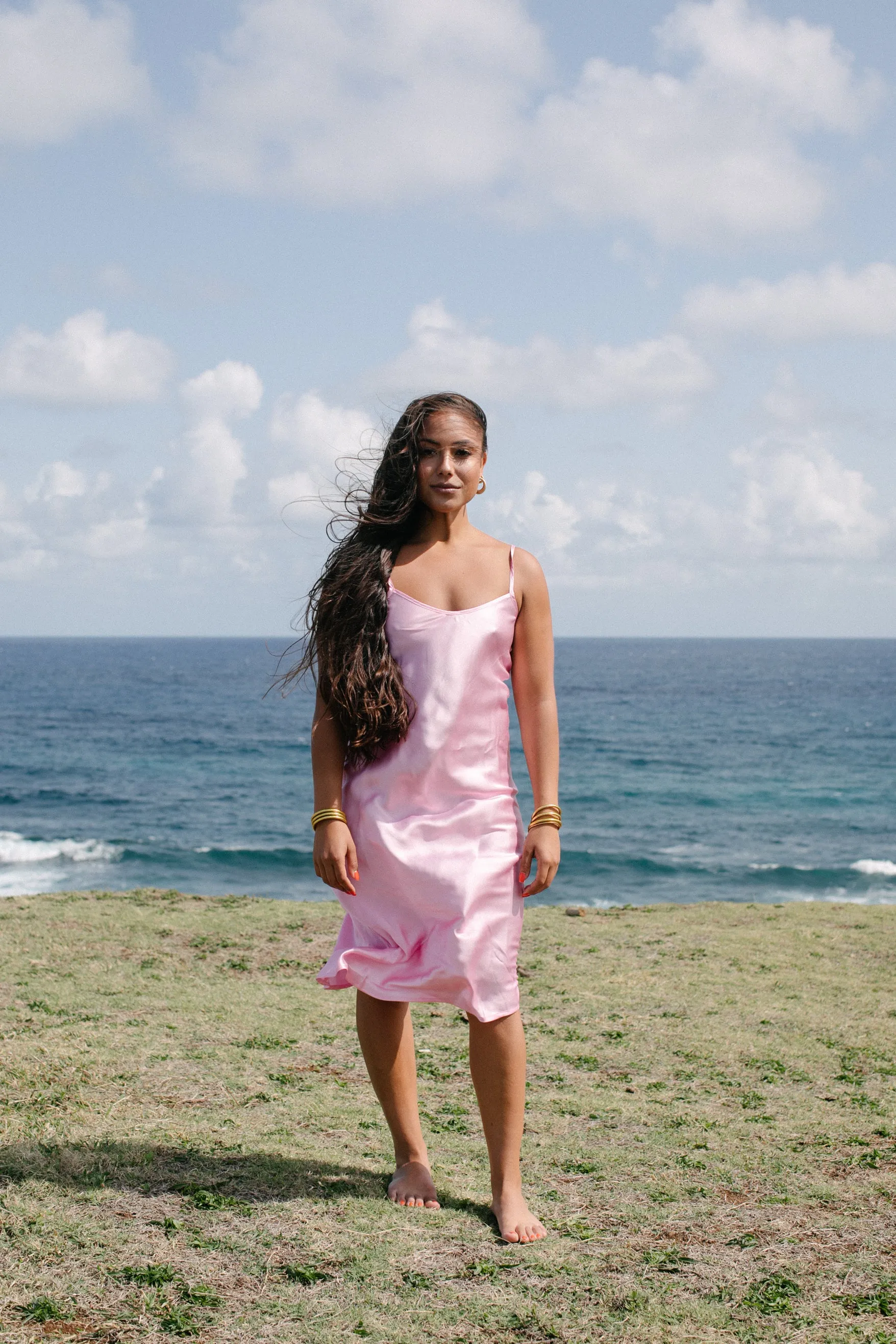 The Prairie Sundrop Slip Dress in Pink Cosmo