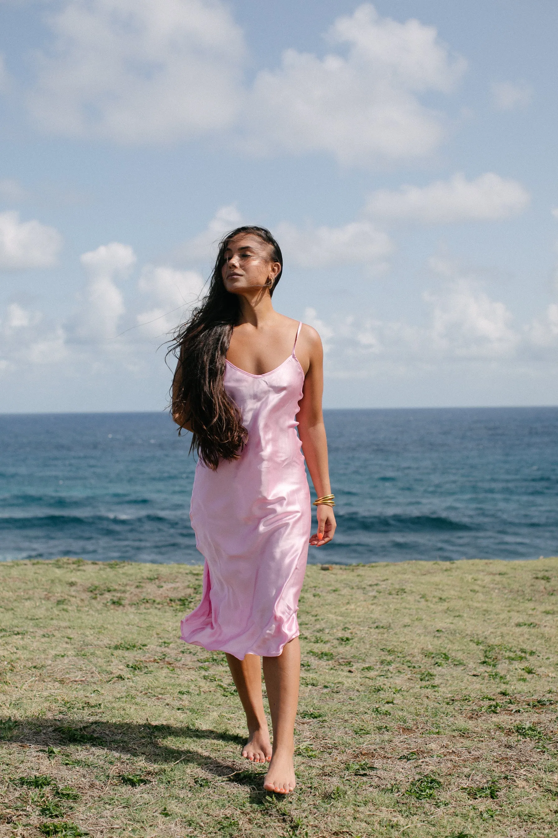 The Prairie Sundrop Slip Dress in Pink Cosmo
