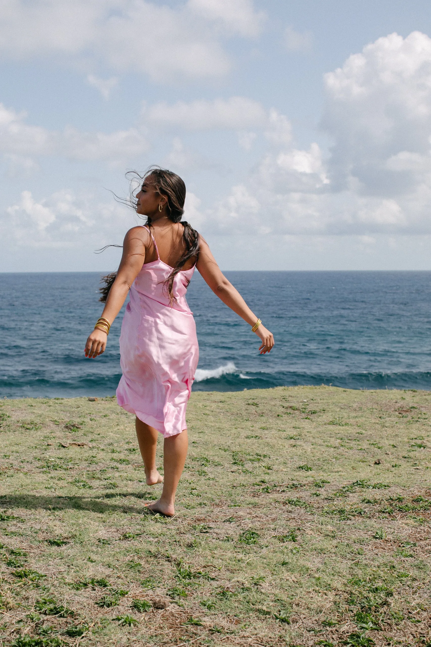 The Prairie Sundrop Slip Dress in Pink Cosmo