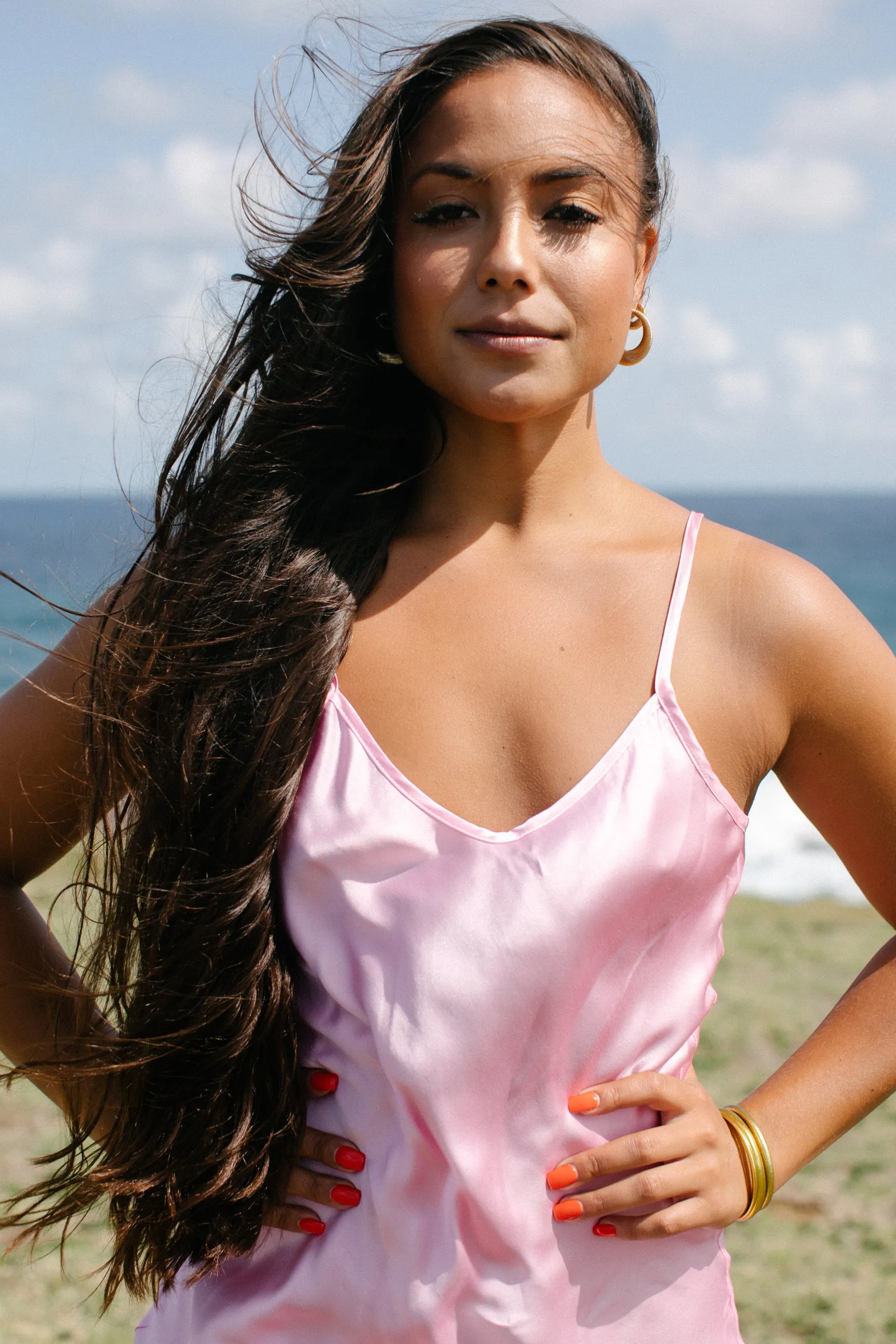 The Prairie Sundrop Slip Dress in Pink Cosmo