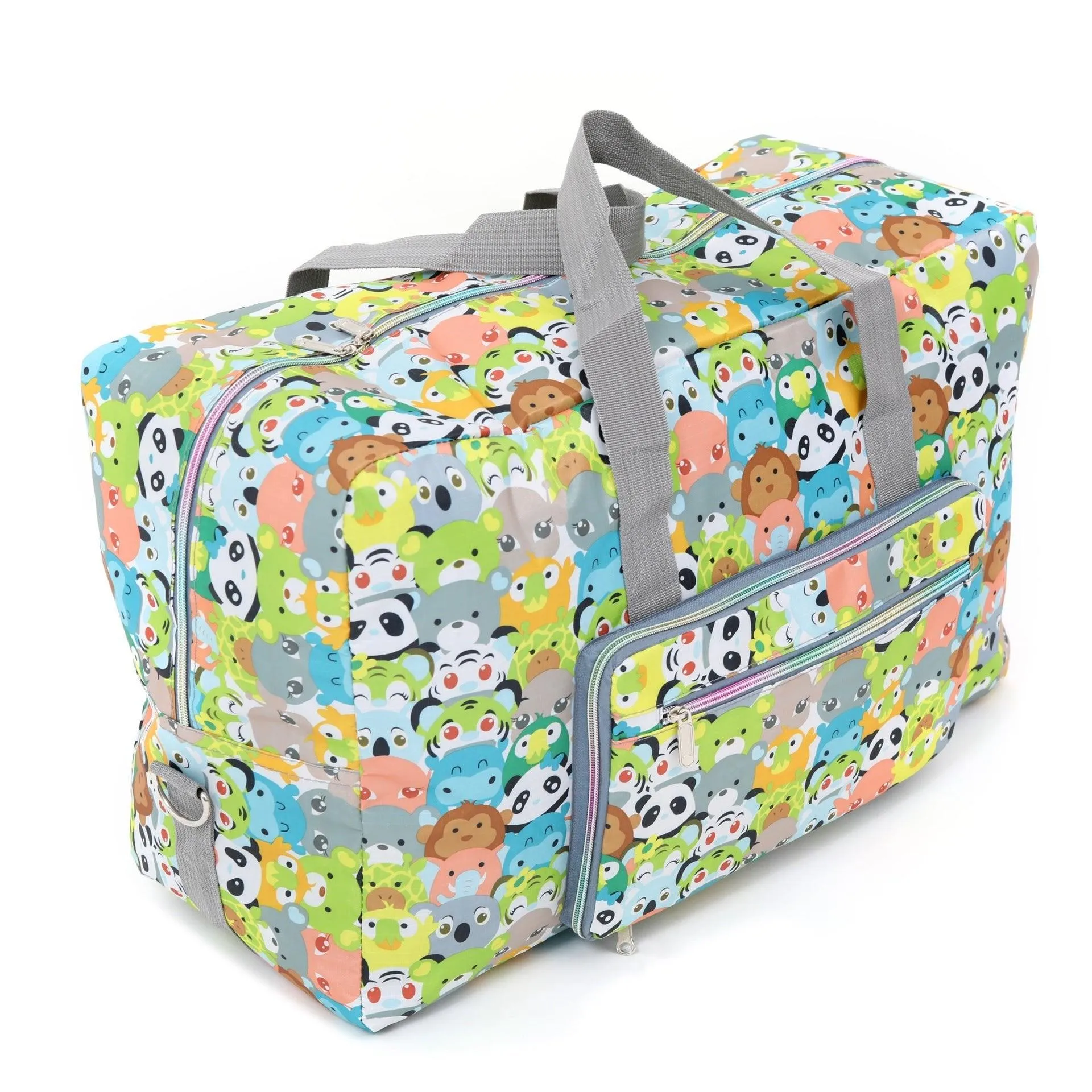Travel Duffel Bag Foldable Floral Large Capacity