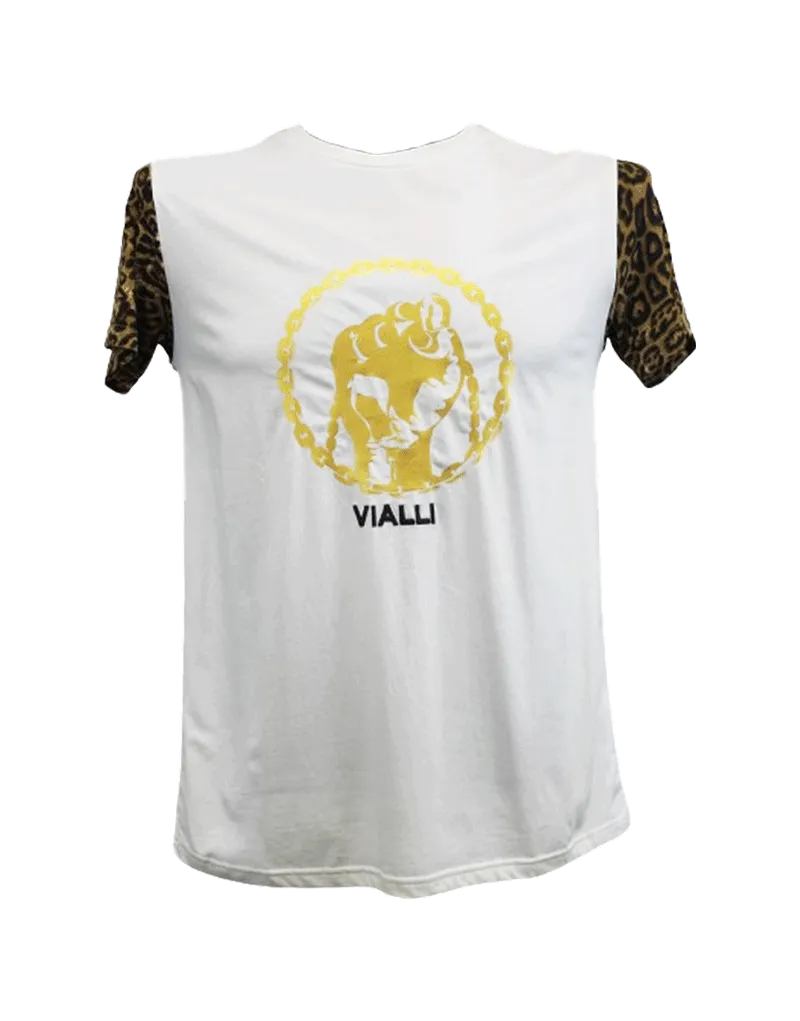 Vialli Vond White Nguni Traditional Zulu T-Shirt
