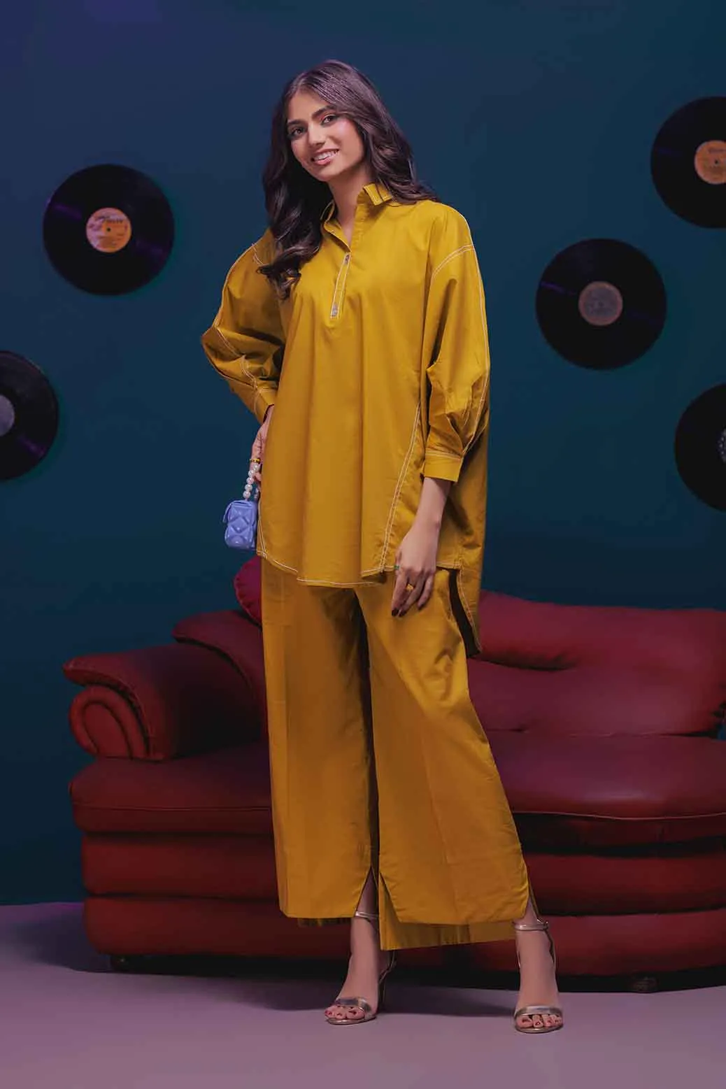 YELLOW-CAMBRIC-2 PIECE (SAK232P10)